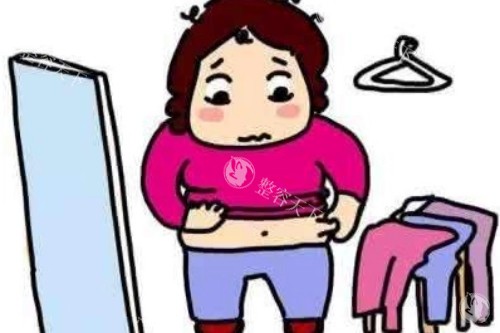 腰腹脂肪堆积卡通图 腰腹脂肪堆积卡通图