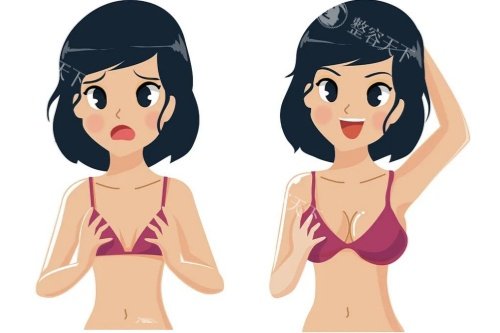 丰胸卡通对比图 丰胸卡通对比图