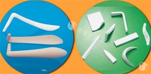 不同隆鼻假体的形状图解