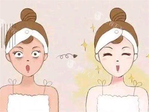 光子嫩肤前后的对比