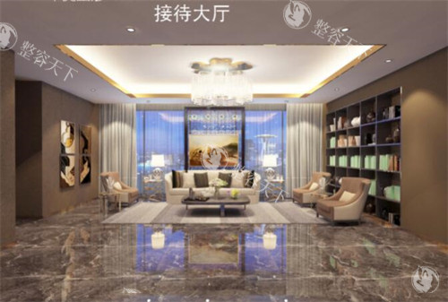 广州军美医疗美容接待大厅环境图