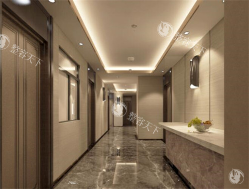 广州军美医疗美容室内走廊环境