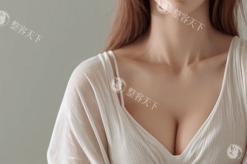 隆胸手术示意图