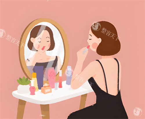 护肤卡通图