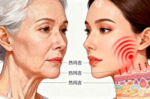 面部做热玛吉前后对比图