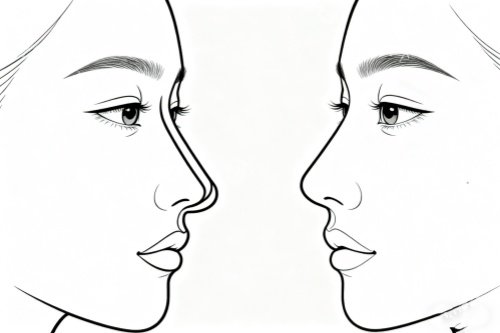 隆鼻前后对比图展示